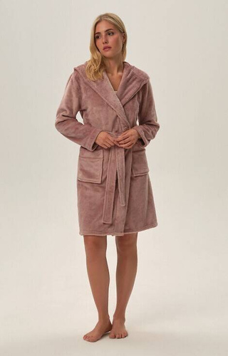 Szlafrok damski 41949 Fumi Henderson - dusty pink