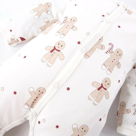 Pajac niemowlęcy My first Christmas Eevi - ecru