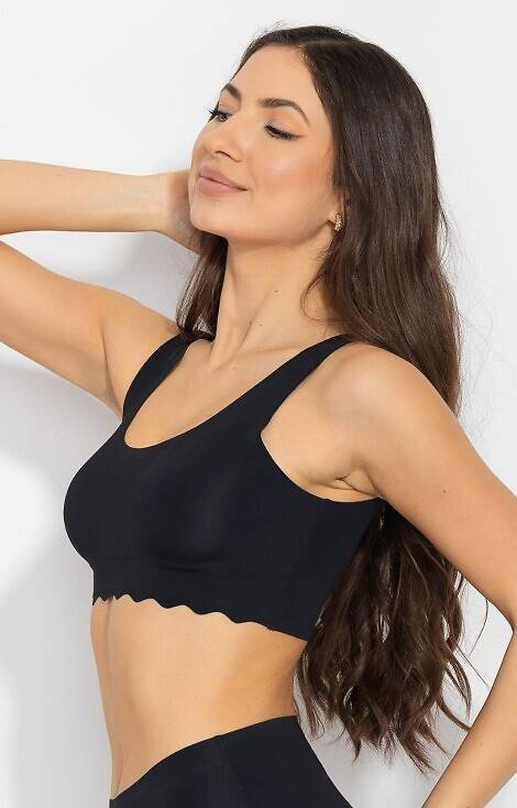 Biustonosz bezszwowy Feel Good Bra Mitex - czarny