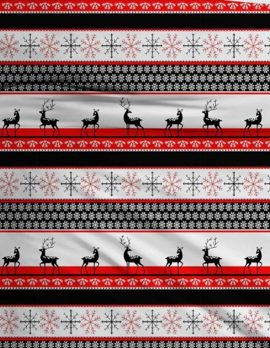 Pościel flanelowa świąteczna śnieżynki F-79A Matex czerwony