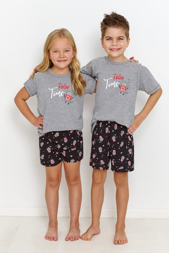 Piżama dla chłopca 2897/2898/2899 Relax Taro - szara