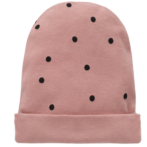 Czapka w groszki Tres Bien Pinokio -  róż groszki 