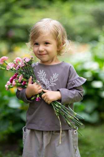 Bluzka dla dziewczynki Julia Pinokio - grafit