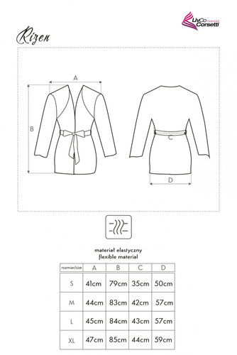 Szlafrok damski Rizen LC 90071 LivCo Corsetti 