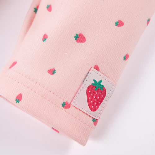 Legginsy bawełniane Strawberry & Love Eevi - koralowe