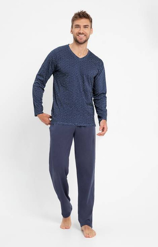 Piżama męska 3069 Trevor Taro - jeansowy