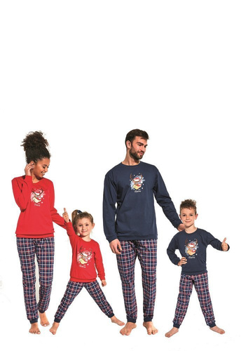 Piżama Chłopięca 593/966/113 Reindeer Cornette - granatowy 