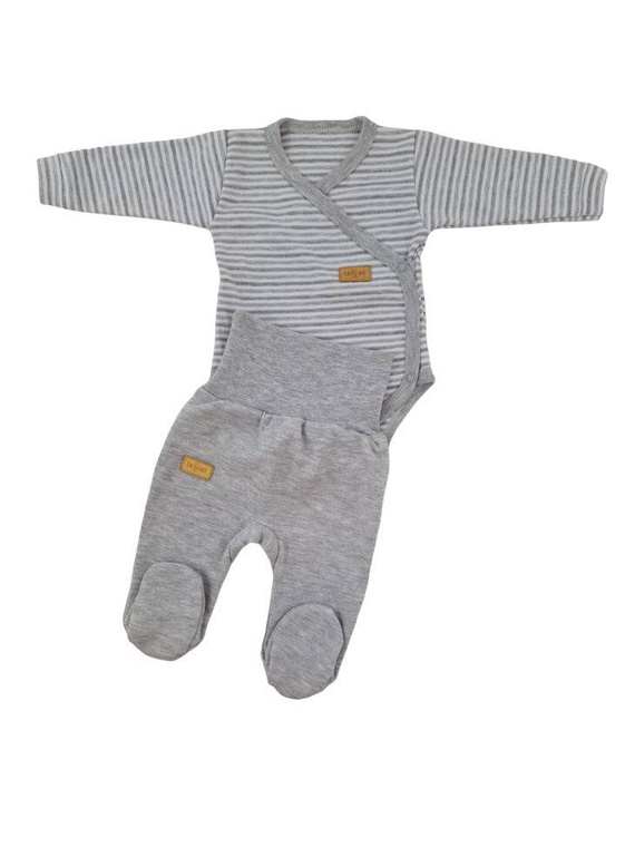 "Lines" Półśpioch bawełniany Terjan - szary