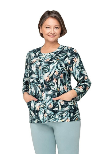 Piżama damska 201 Maria III Martel - czarny turkusowy 21