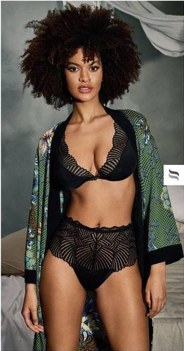 Komplet 2-częściowy Klarita Obsessive czarny +