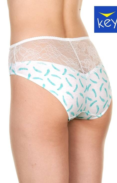 Figi damskie LPC 971 A22 Key miętowy-biały