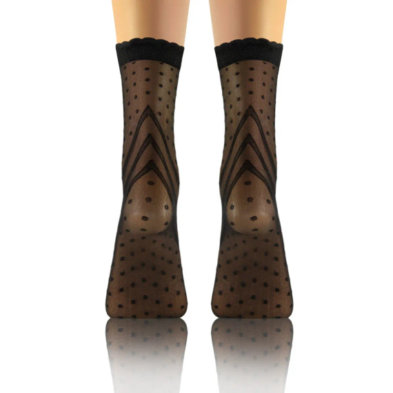 Skarpetki damskie rajstopowe Sesto Senso wzór 03 romby kropki