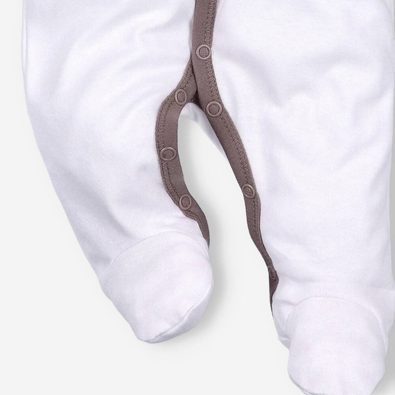 Pajacyk z bawełny organicznej Sweets Koala Nini biały