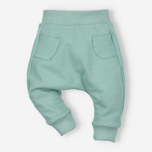 Spodnie dresowe z bawełny organicznej Nini zielony