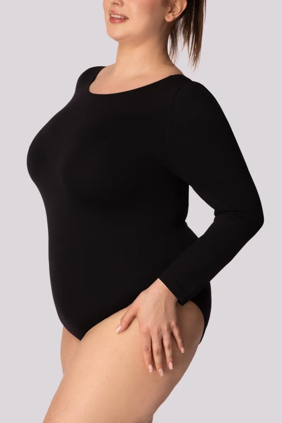 Body damskie Base longsleeve Mona czarny 