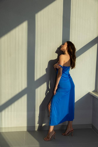 Koszula nocna 86560 Shila Mewa szafirowy