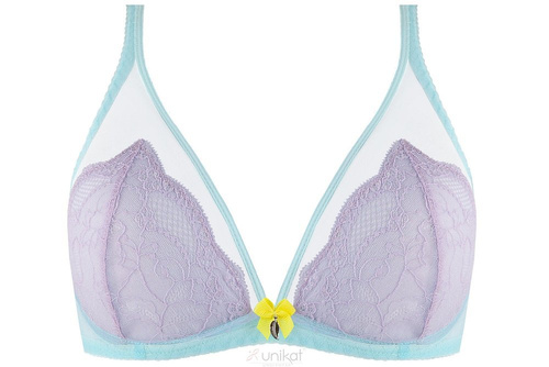 Biustonosz miękki soft Kakadu Unikat turkus-fiolet 