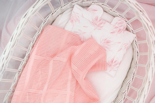 Sensis Kocyk Niemowlęcy Jade - pudrowy