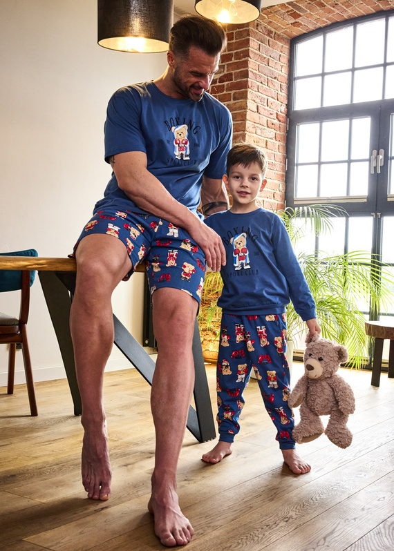 Chłopięca piżama Cornette 593/178 966/178 Boxer | Bawełna, nadruk, wygoda na każdą noc