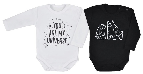 "UNIVERSE" Body niemowlęce Koala- biały