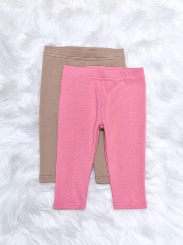 Legginsy prążek Rozalia Bambarillo różowy 