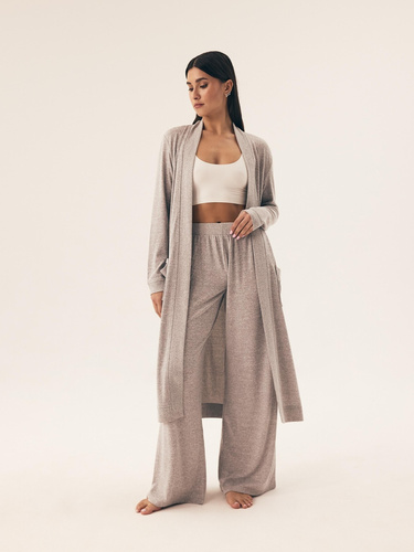 Szlafrok damski 41948 Fudge Henderson jasny szary