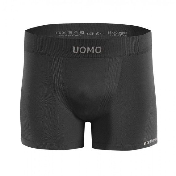 Bezszwowe bokserki męskie BM07 Solar Sesto Senso - grafitowy