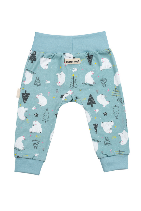 SPO.5379 Spodnie niemowlęce Doctor Nap - ice blue