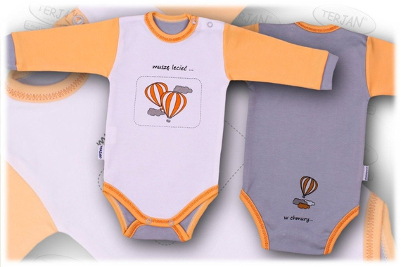 Body długi rękaw "BALONIK" żółty Terjan