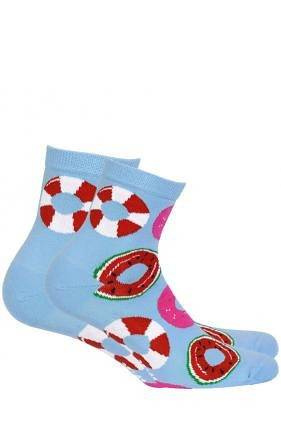 G84.01N Skarpety Damskie wzorowane Gatta 279 purple