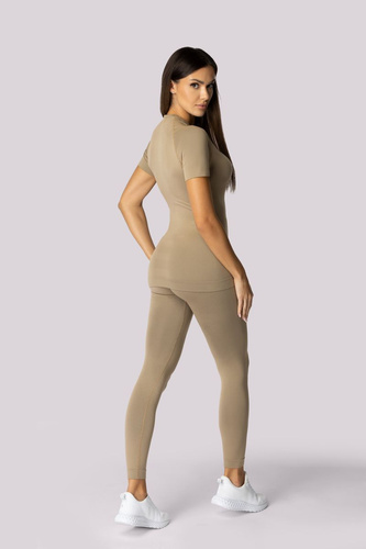 Koszulka termoaktywna damska krótki rękaw Alpha Spaio sand