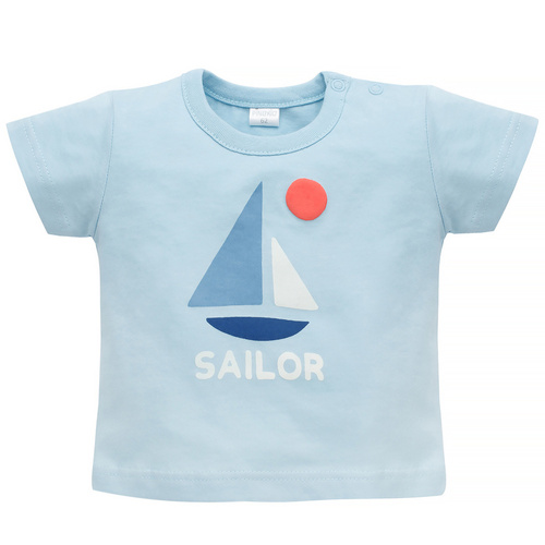 T-shirt chłopięcy z krótkim rękawem Sailor Pinokio - niebieski