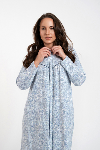 Koszula nocna damska Talita Italian Fashion - druk niebieski 