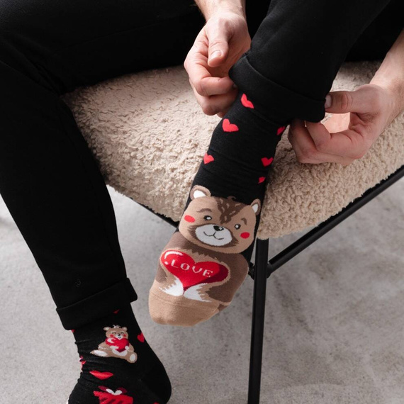 079 Nie Do Pary Skarpety Męskie More - czarny 064