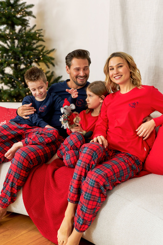 PDU.7129 Piżama dziecięca Unisex Doctor Nap - red