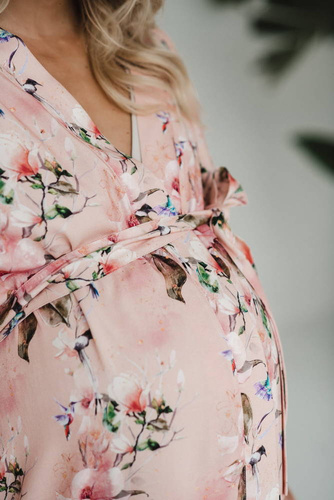 Szlafrok bambusowy Rajskie ptaki Milk&Love 