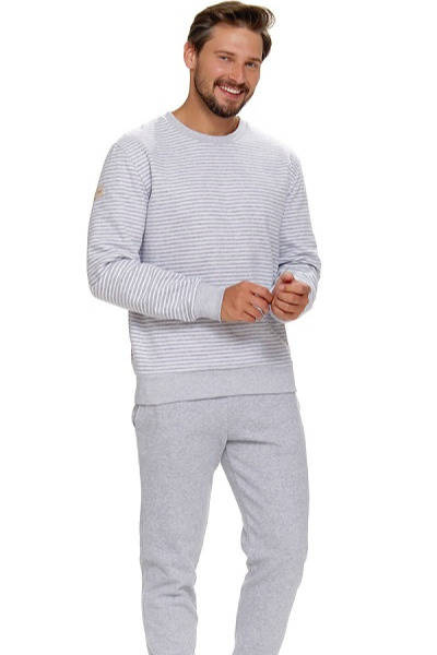 PMB.5248 Piżama Męska Doctor Nap - szara