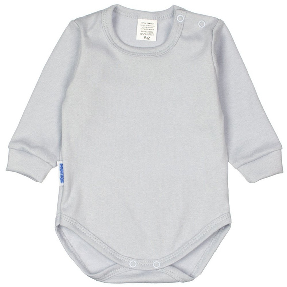 Body niemowlęce długi rękaw gładkie Martex pudrowy róż