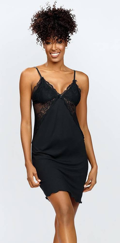 Halka nocna Zuwena DKaren - czarny