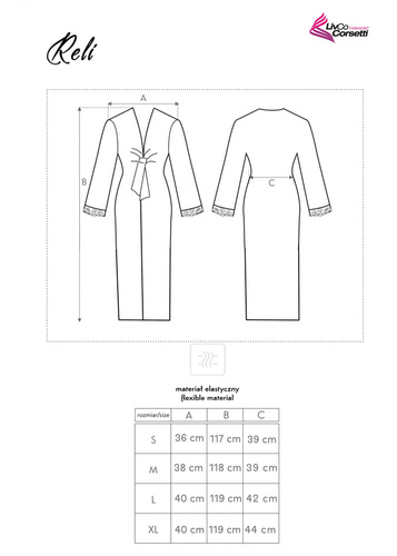 Szlafrok damski Reli LC 90027 LivCo Corsetti 