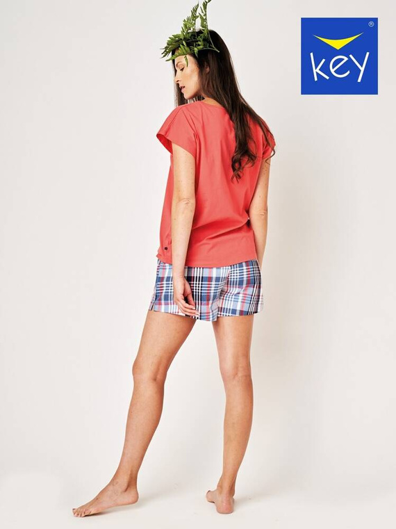 Piżama Damska LNS 454 Key koralowy
