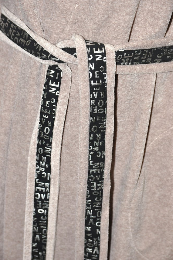 Szlafrok damski 497 Macarena Forex - beżowy melanż