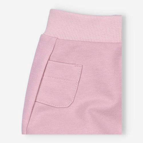 Spodnie dresowe z bawełny organicznej Butterflies Nini różowy