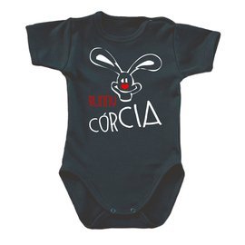 "BUNNY CÓRCIA" body krótki rękaw Moocha czarny