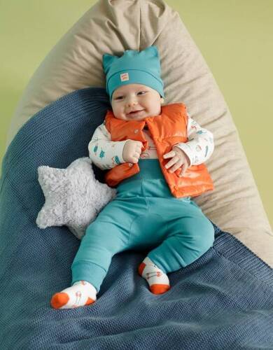 Bezrękawnik niemowlęcy Orange Flip Pinokio - pomarańczowy