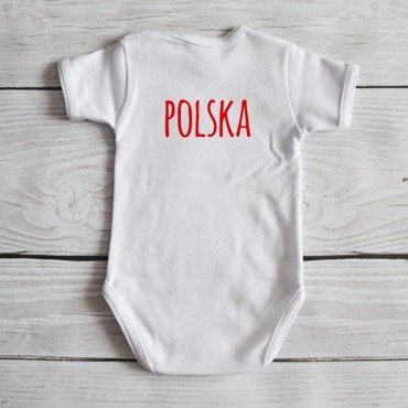 Body krótki rękaw "Polska" Moocha białe