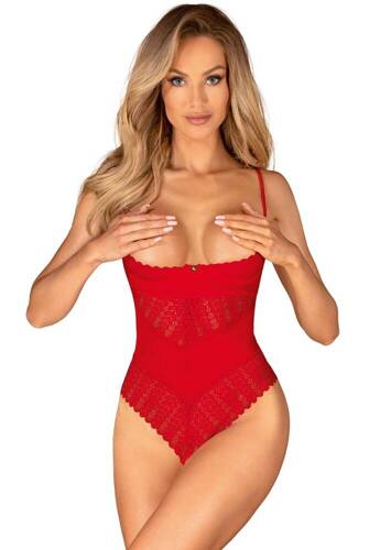 Ingridia Teddy Body Obsessive - czerwony