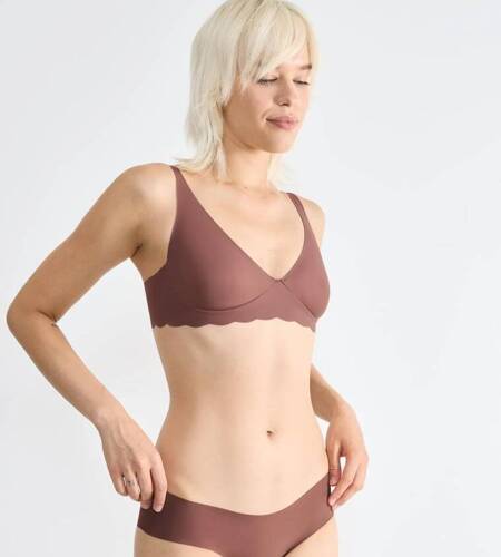 Miękki biustonosz Braletka Zero Microfibre 2.0 Soft bra Sloggi - Cameo