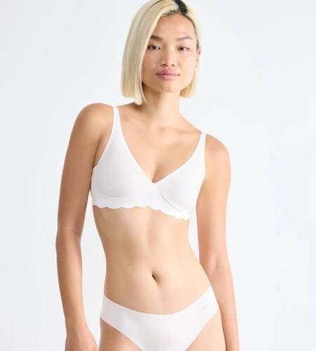 Miękki biustonosz Braletka Zero Microfibre 2.0 Soft bra Sloggi - angora