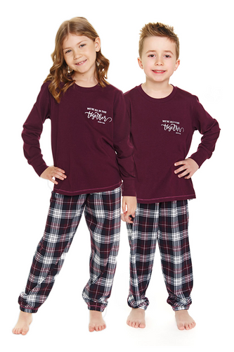 PDU.7102 Piżama dziecięca Unisex Doctor Nap - burgundy